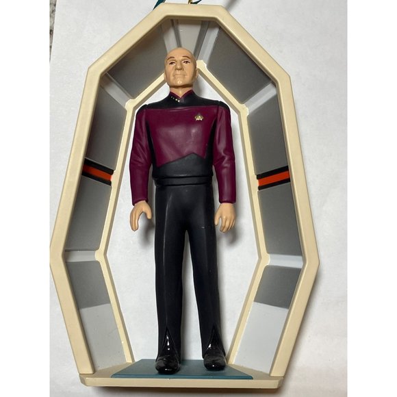 Star Trek the Next Generation Captain Jean Luc-picard 1995 Hallmark Keepsake Orn - Picture 7 of 11